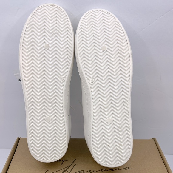 VINTAGE HAVANA, TENNIS SHOES, “WHITE” WITH CAMOUFLAGE & GLITTERING DESIGN, 11.5 - Picture 14 of 16